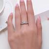 MODIAN 925 Sterling Silver Stackable Heart Finger Rings For Women Shining Clear CZ Wedding Engagement Bands Jewelry