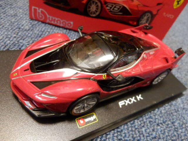 Miniature Car 1/43 Ferrari Miniature Car Burago Signature Ultra-Precision Series Ferrari FXX K Red #88 BBURAGO