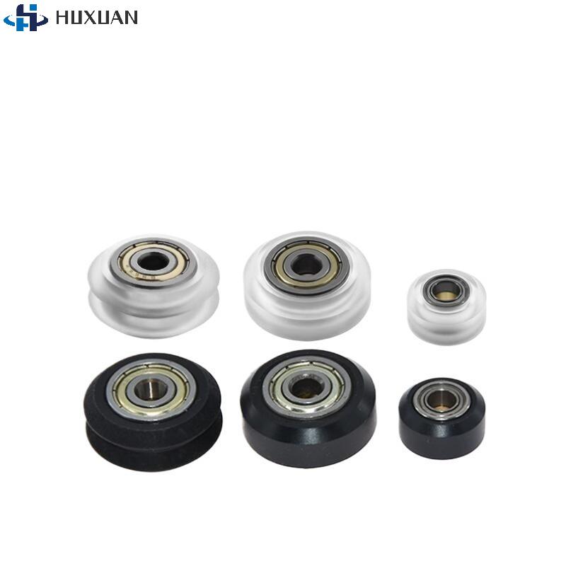 1Pcs CNC Plastic POM Big Small Wheel With Bearing Idler V-Slot Aluminum Profile Perlin Pulley For 3D Printer Ender3 V2