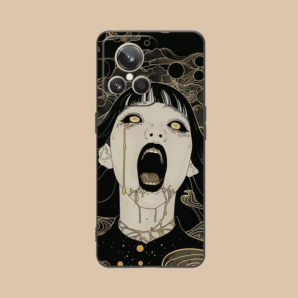 Terror Gothic Art Mobile Phone Case for Realme 15 14 13 12 11 10 9 Pro Plus T I Lite 5G Colorful Printing Cover Luxury Cover
