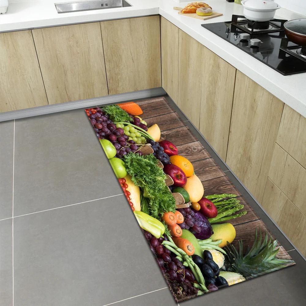 Bedroom Children Living Room Decoration Corridor Bathroom Non-slip Rug Fruit Pattern Kitchen  Home Door Mat