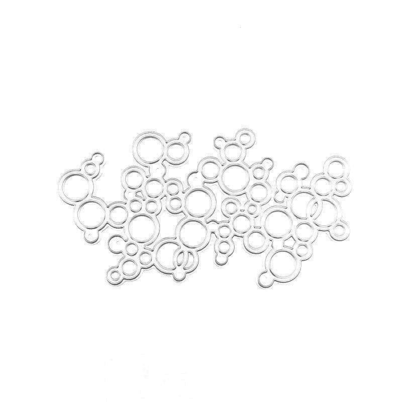Circle Bubble Lace Collection Metal Stencil Embossing Cutting Dies for Diy Scrapbooking Paper Stamps for Card Embossing Craft Decor