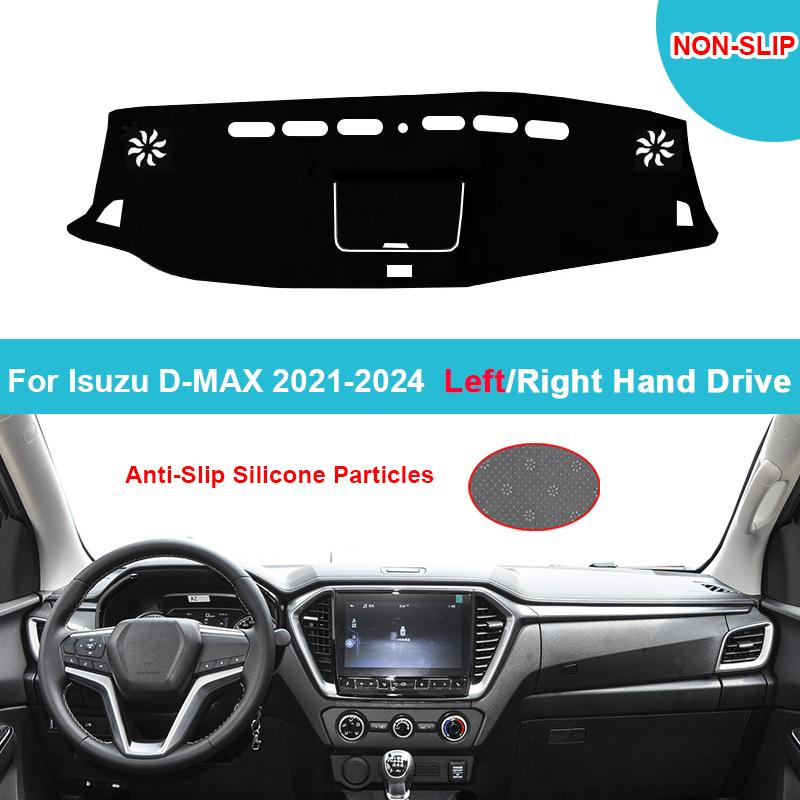 For Isuzu D-Max DMax D Max    2024 Car Dashboard Cover Dash Mat Flannel Suede Polyester Carpet Cape Protector Shade