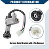 Ignition Key Switch Lock Assembly ONE  for GY6 49cc 50cc 125cc 150cc Model