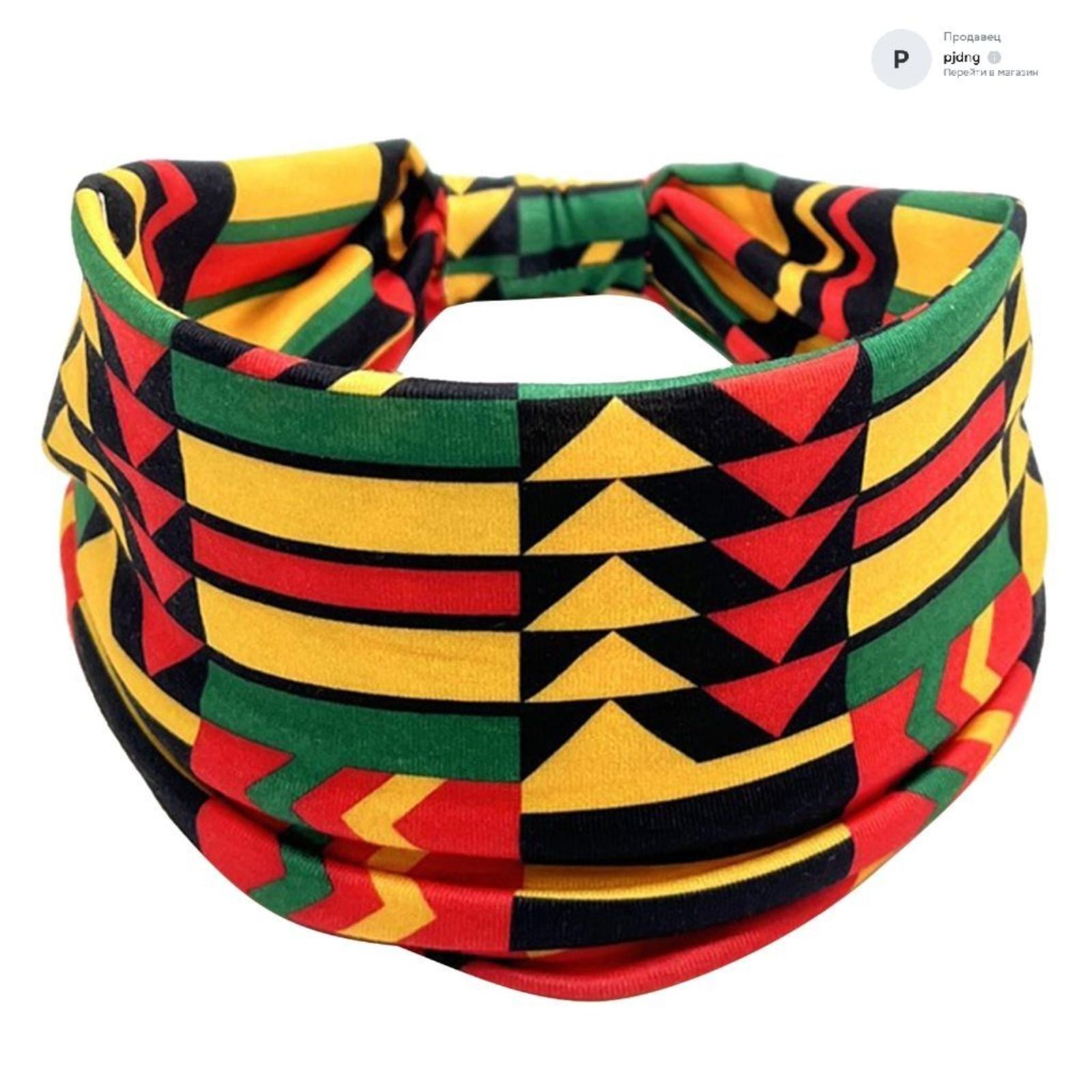 

Женская повязка на голову с принтом и широким эластичным узлом для занятий спортом и йогой, аксессуары для волос One Size