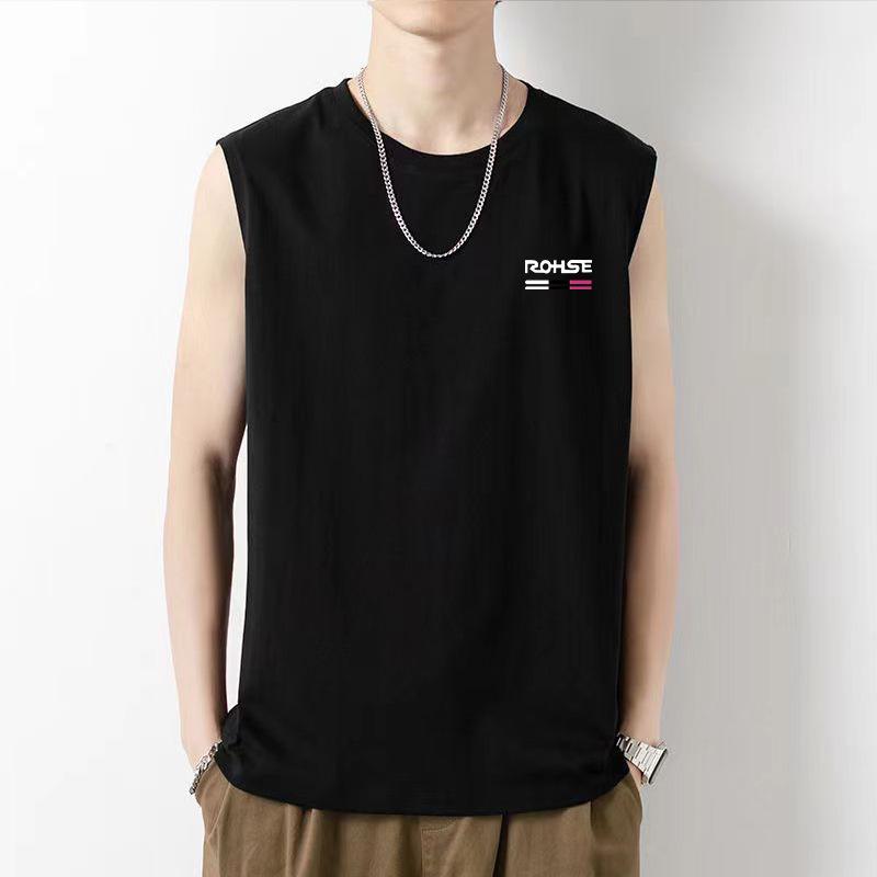 Men's Trendy Korean Solid Color Sleeveless T-Shirt Vest
