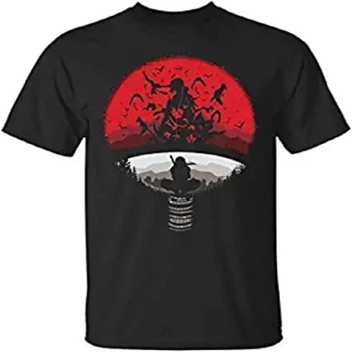 

Футболка CYRIEL Uchiha Clan Mashup с Итачи Мангекё Шаринганом Саске S чёрный