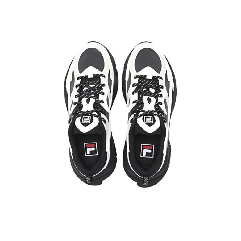 FILA Mars 1S Fabric Synthetic Leather Casual Sneakers Women sneakers Black White F12W422107FBS