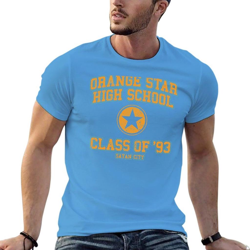 Orange Star High School Class of 93 T-Shirt Vintage Sweat Mens Champion T Shirts