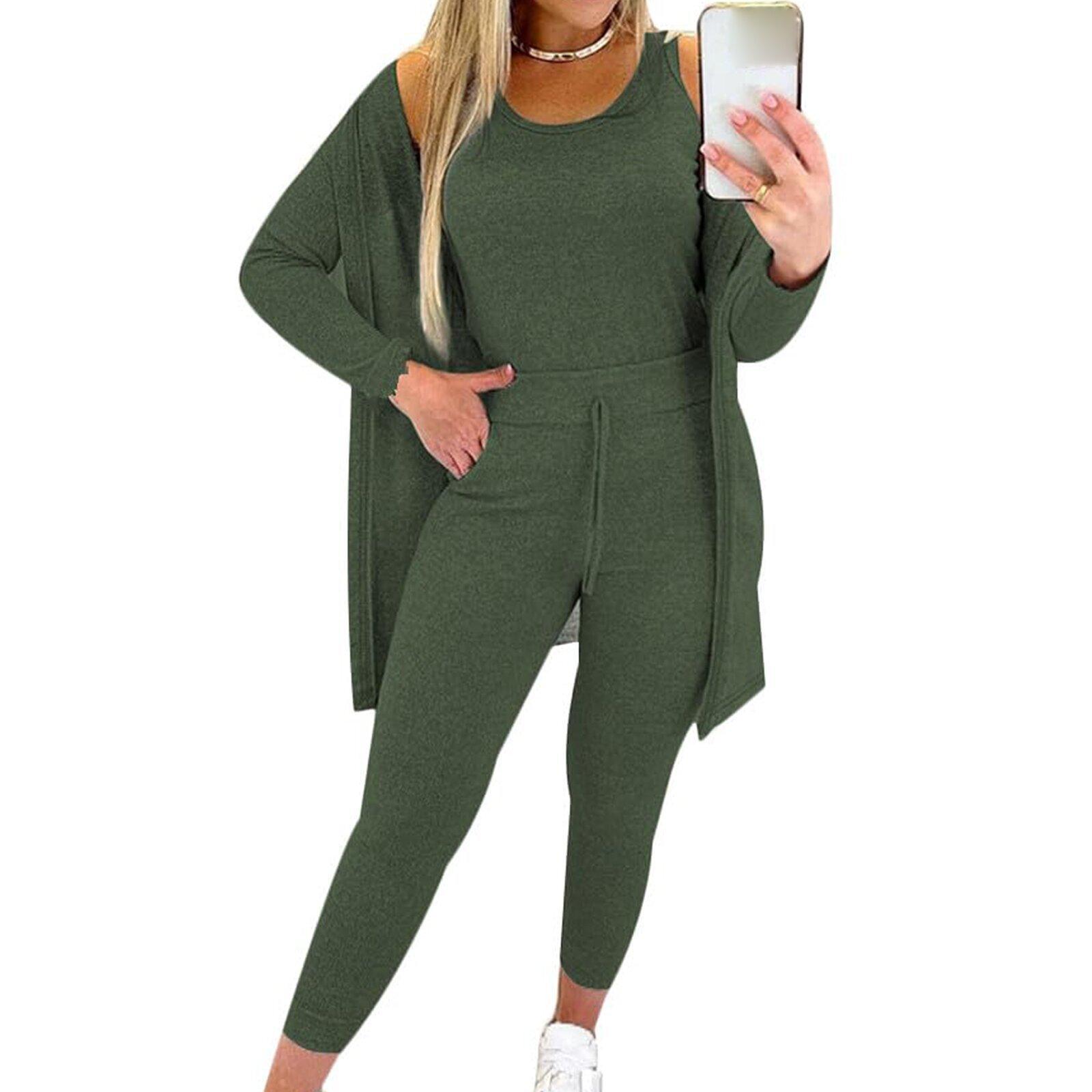 2025 Amazon cross-border autumn and winter fashion and leisure new three-piece women s clothing S