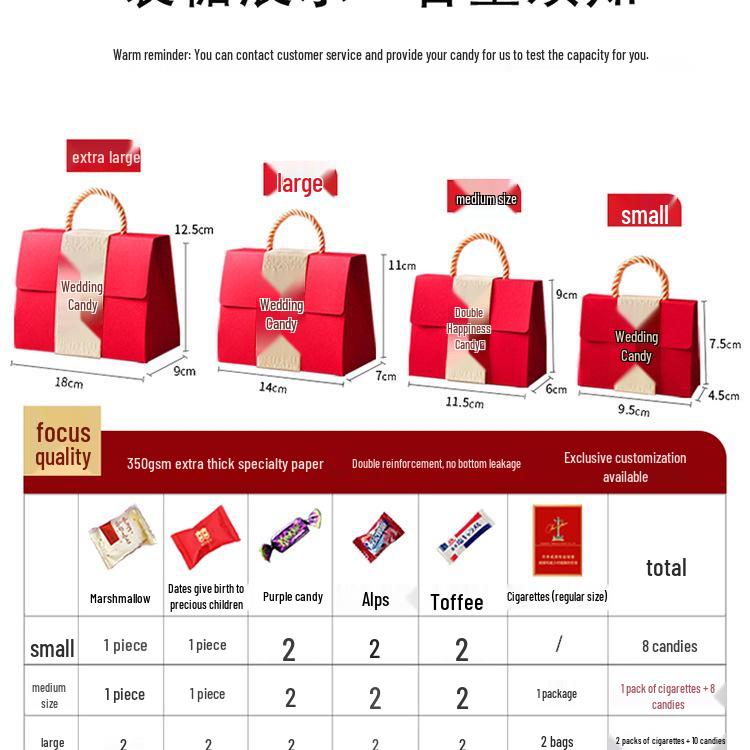 2025 Chinese Wedding Candy & Gift Box