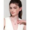 [Rosemont] Silver Black Heart Necklace Rc24B34J
