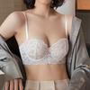 Sexy Spitze Bh Frauen 1/2 Tasse Bügel Bhs Damen Push-Up Unterwäsche Trendy Floral Büstenhalter Weibliche Bequeme Dessous