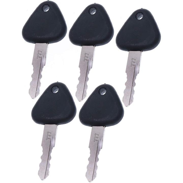 5PCS 777 Key for Volvo Excavator Grader Dozer Dumper Heavy Equipment Clark Samsung Excavator