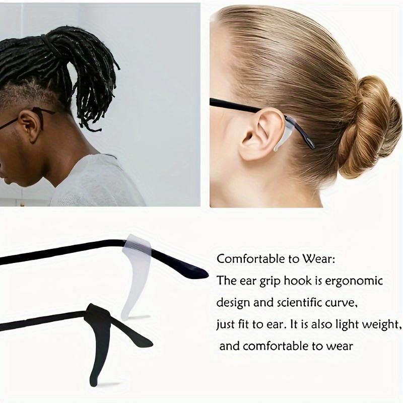 4 Pieces/set of Anti Slip Eyeglass Covers - PVC Ear Hooks, Silicone Ear Supports, Elastic Ear Clips - Eyeglass Frame Leg Covers