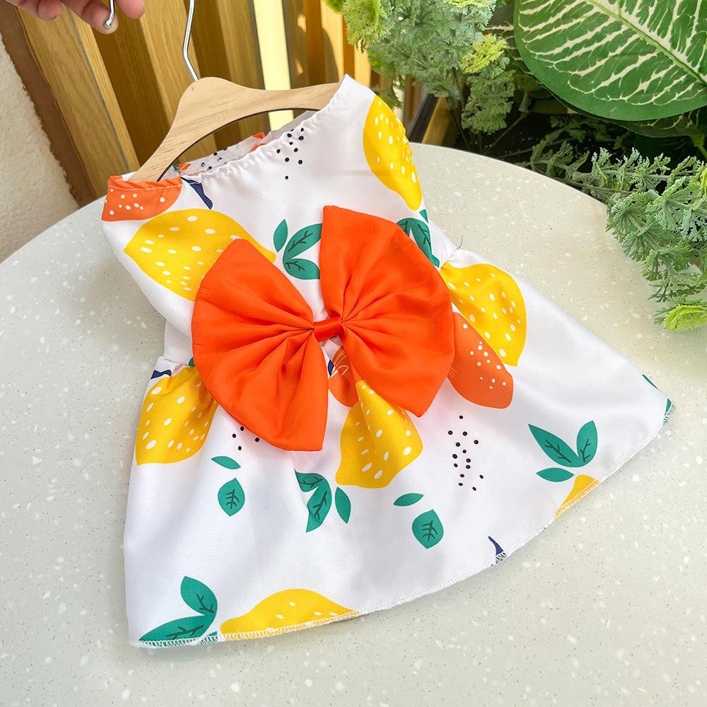 Pet Clothes Dress Spring and Summer Comfortable Breathable Sweet Small Dog Medium Dog Clothing