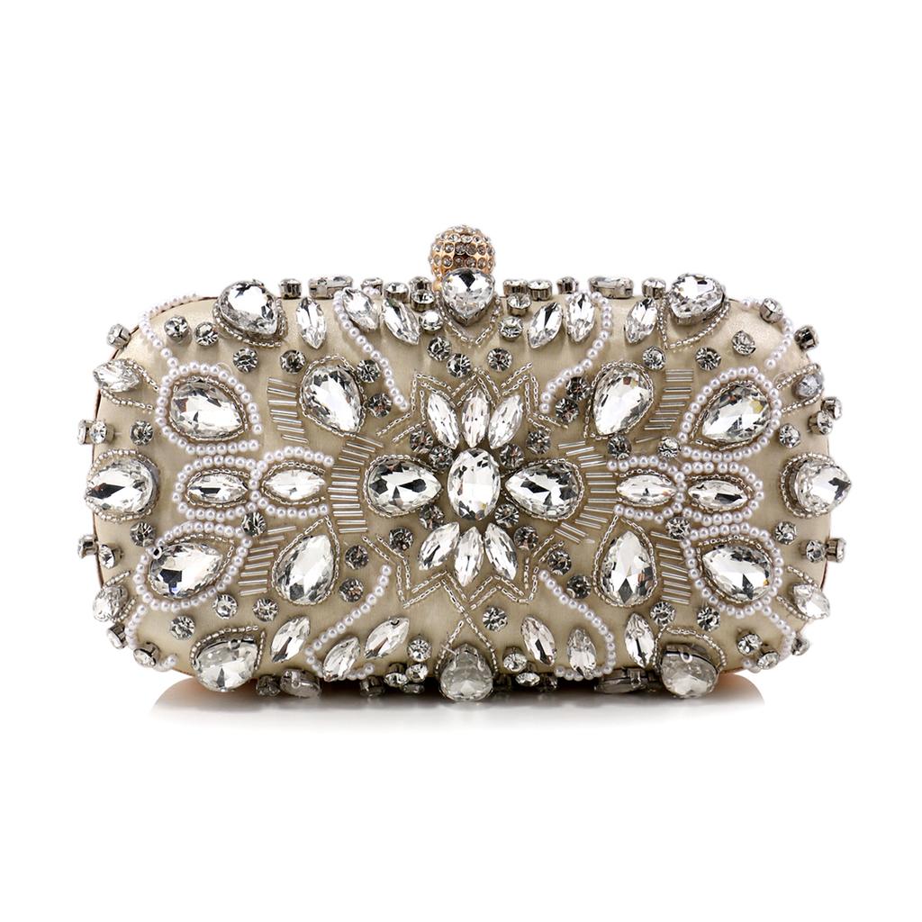 Women Clutch Bag Rhinestone Wedding Clutch Purse Luxury Women's Party Purse and Handbags Wallets Elegant Shoulder Bag
