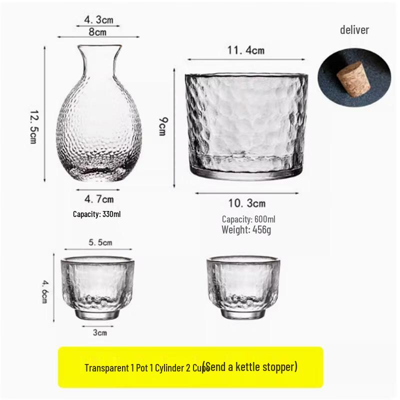Langxi Japanese Glass Sake Serving Set