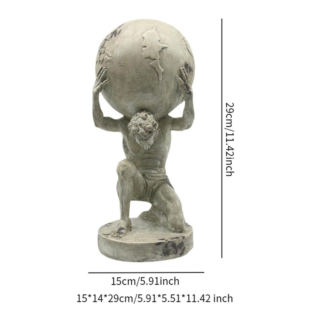 Soška Titan Figurka Starověký Artefakt Ozdoba Sisyfova Socha Socha Zlatá Socha Řeckého Titána Socha Bohů Dekor