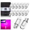 14pcs T10 Car LED Car Position License Lamp 12V (Pink)
