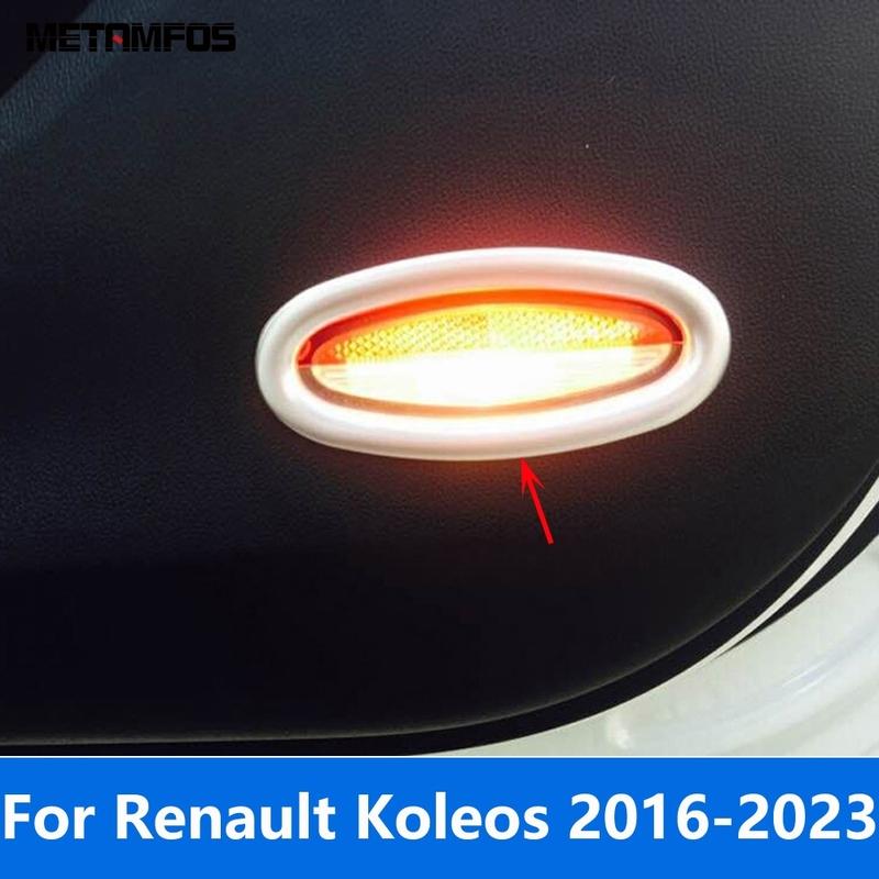 

For Renault Koleos 2016- Matte Front Door Side Turning Signal Warning Light Lamp Cover Trim Molding Inner Accessories