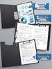 A4 Multifunctional Clipboard Folder - Writing Pad & Organizer