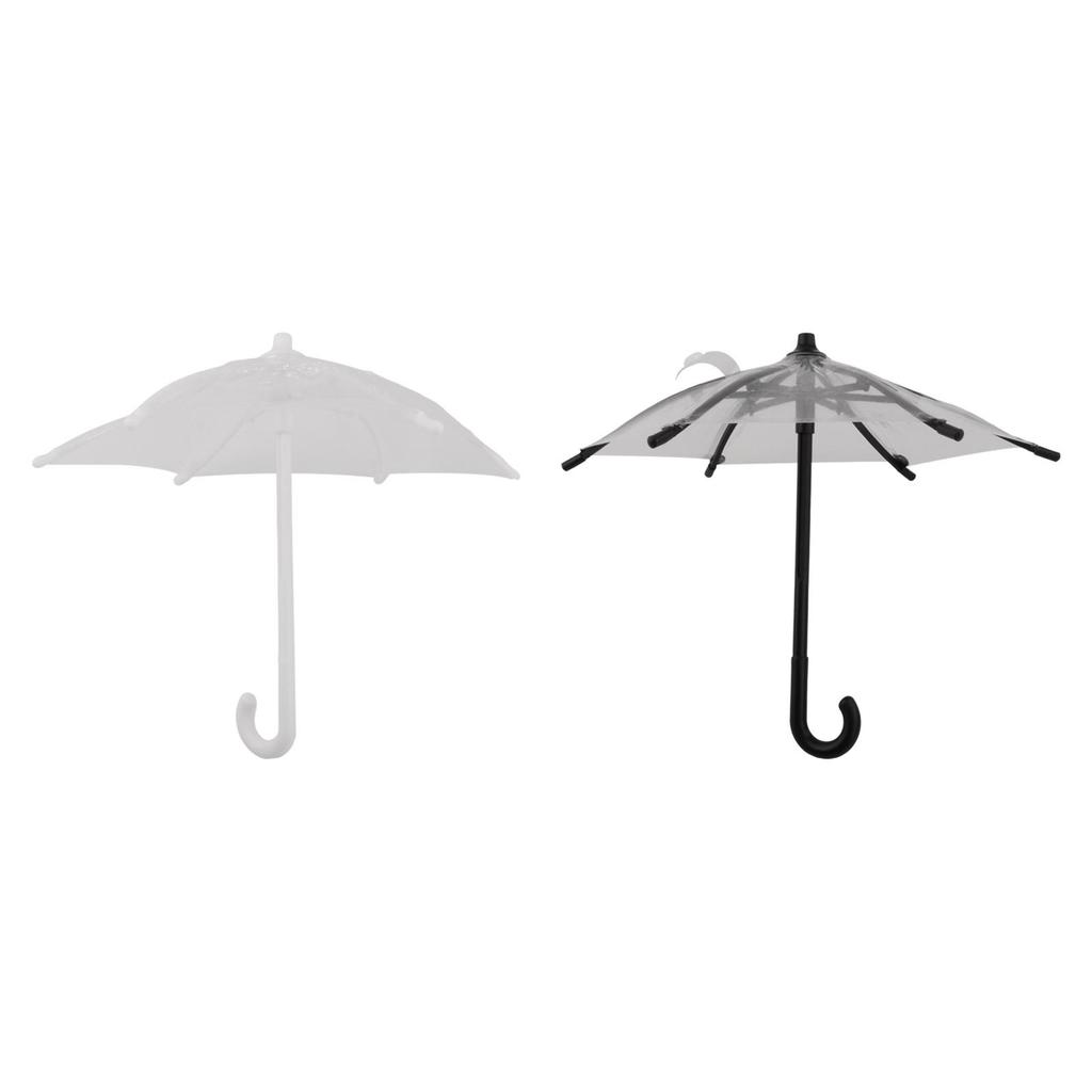 Miniaturní deštník Mini průhledný deštník Dekorace pro panenky Ruční výroba