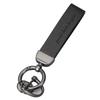 [ESFRIAN] Keychain, Leather, Car Keychain, Men's Key Ring, Stylish, Lost
