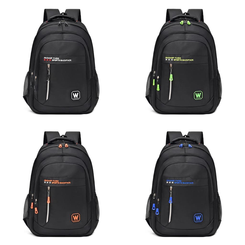 Oxford Cloth Travel Backpack For Men And Women With Letter Star Print