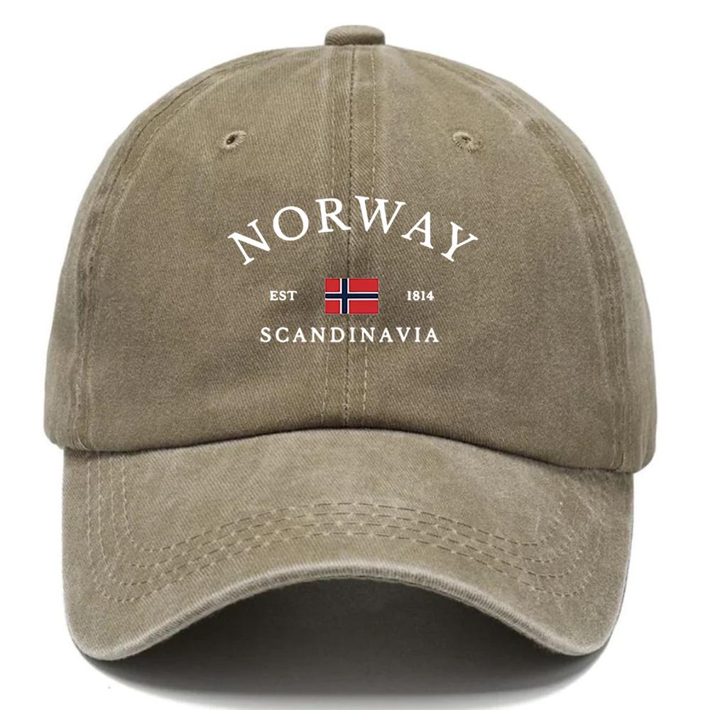 One Piece of NorwayInspired Cap Traditional Design Headwear PreWashed Caps for Men in 2025 Baseball Caps