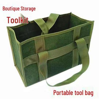 Large Capacity Wear-resistant Canvas Electrician Tool Bag