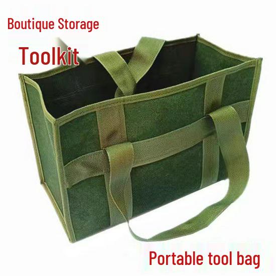 Large Capacity Wear-resistant Canvas Electrician Tool Bag