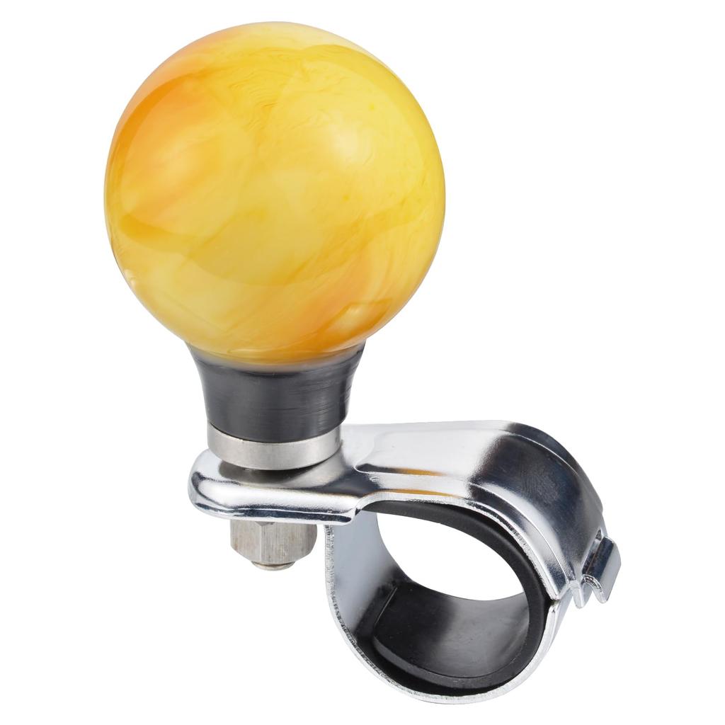 Arenbel Steering Wheel Auxiliary Handle for Most Cars Booster, (Yellow Gradient)