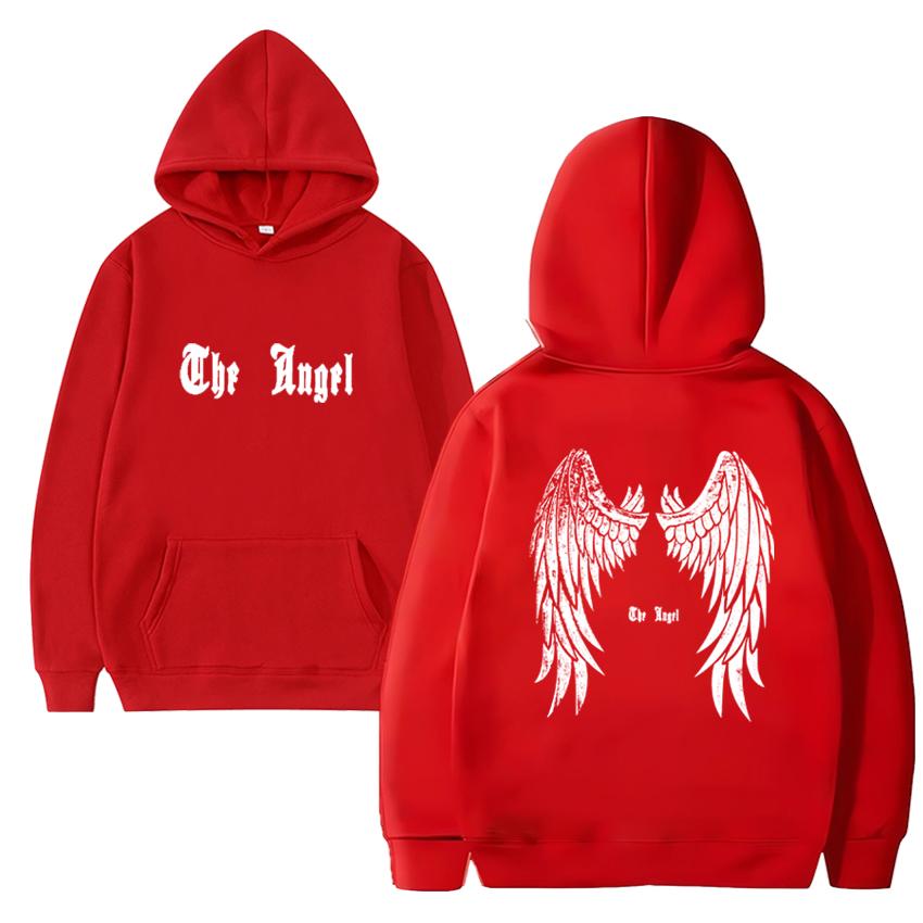 Trend bedruckter Grafik Engelsflügel Pullover Hoodie Unisex Vintage Harajuku Streetwear Herren Damen Fleece Langarm Sweatshirt