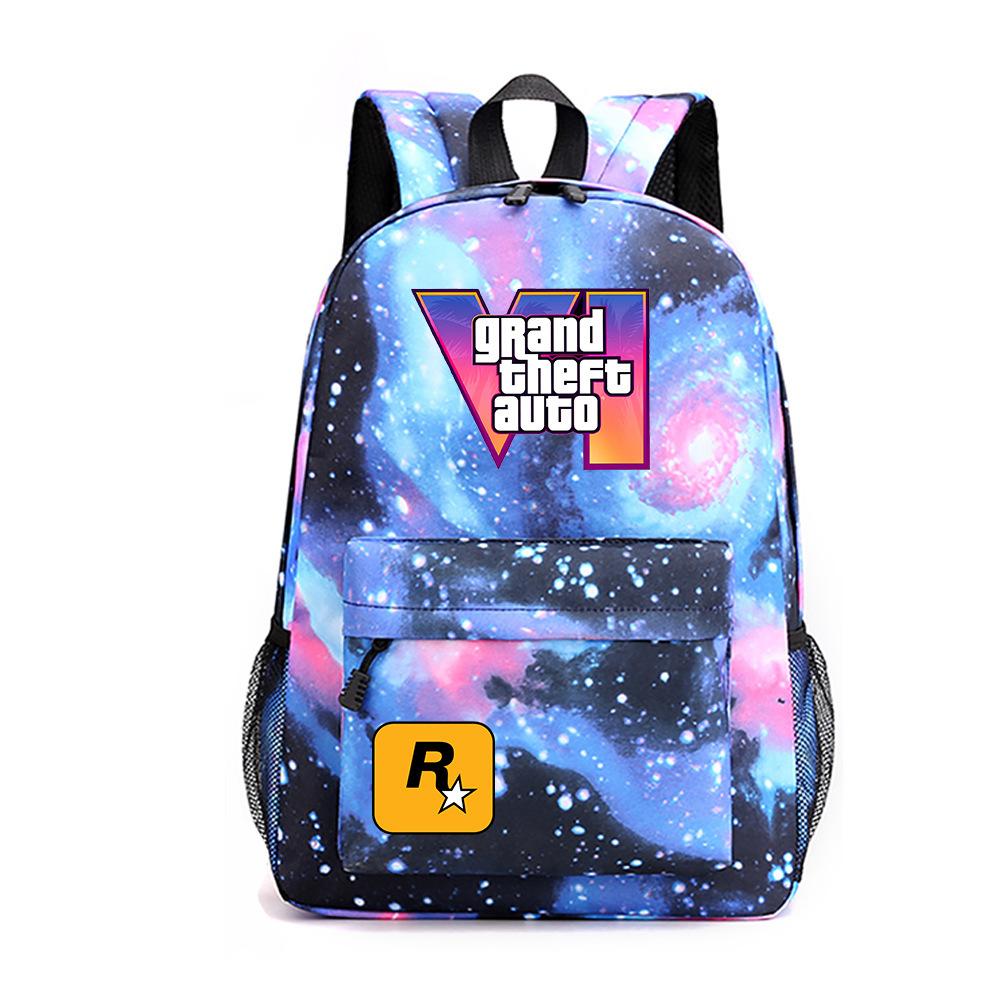 Anime Game Merchandise Grand Theft Auto Schooltas Oxford Stof Rugzak Student Rugzak