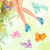 50 Pairs Doll Shoes High Heel Shoes Doll Boots Flat Shoes Set for 11.5 Inch Girl Dolls Different Assorted Colors Fashion Shoes