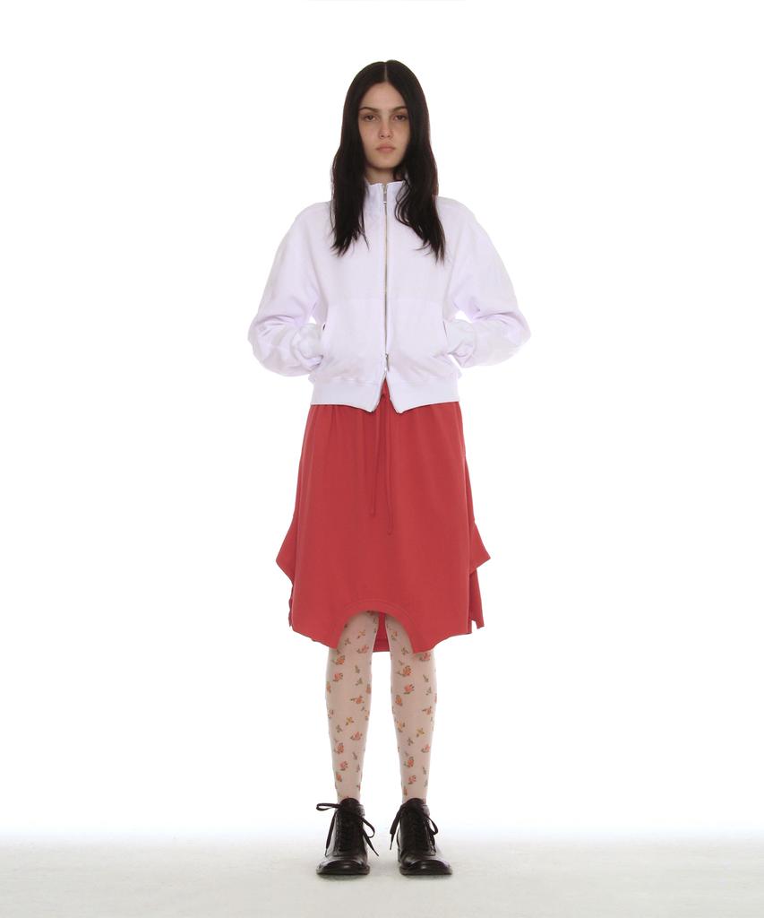 Partimento Woman Reverse T-Shirt Midi Skirt_Chili