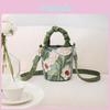 Bag Floral Luxury Bucket Oilpainting With Adjustable Strap Chinese Vintage Canvas Crossbody Bag Artistic Watercolor Print Womens Bag
