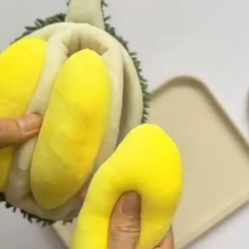 Plush Durian Dog Squeak Toy Sniffing Hiding Food Durian Sound Pet Toys