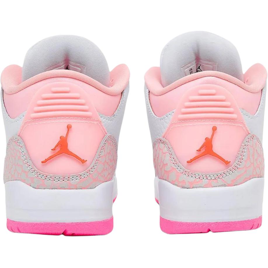 Air Jordan 3 Retro GS Jarní Květiny Dětské Tenisky Růžová Perleťová Růžová Hyper Oranžová Růžová Květ Růžová Zářivá Světle Aqua Béžová II0599-600