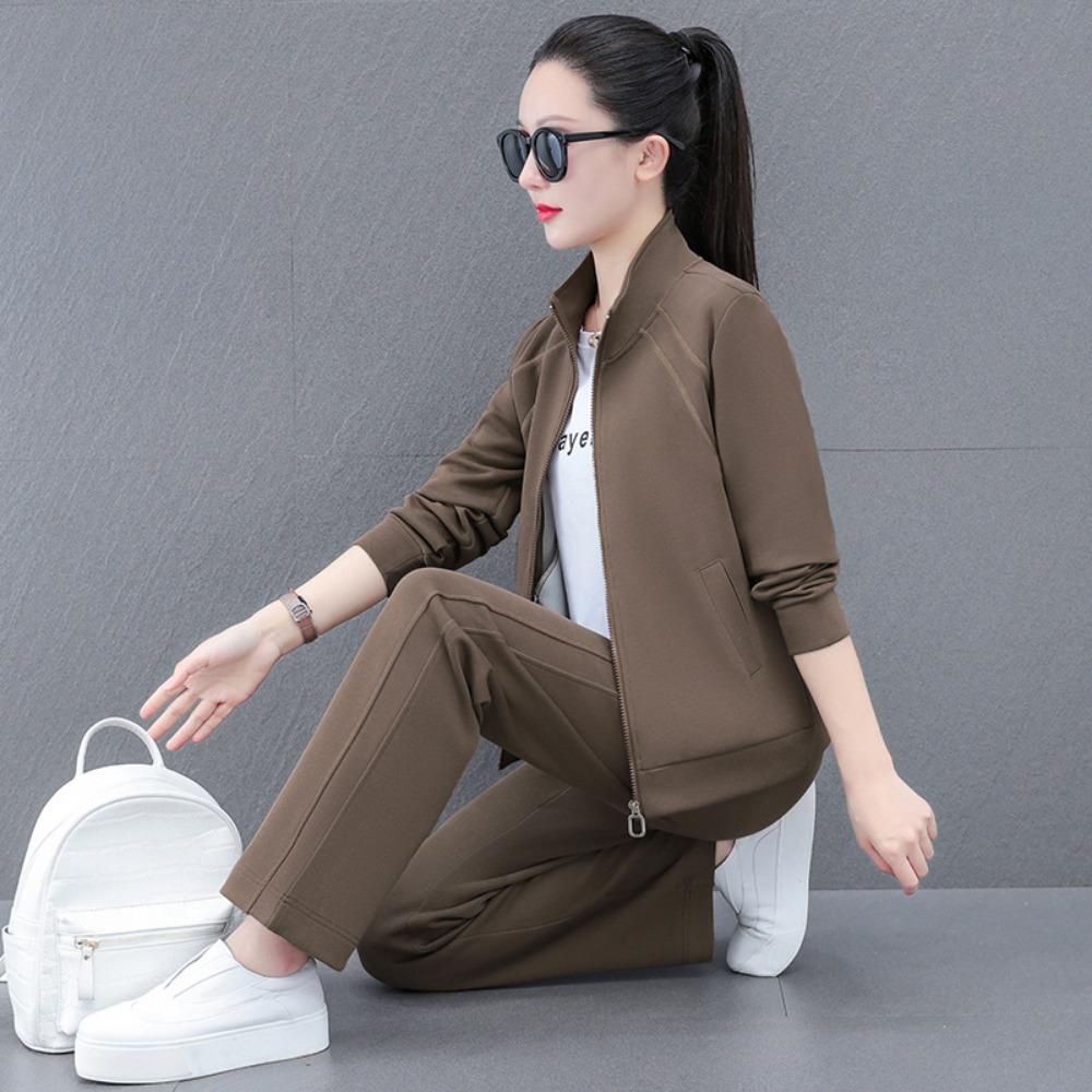 

Женский повседневный спортивный костюм Тройка Весна Осень Большой размер Женская мода Одежда XXXXL