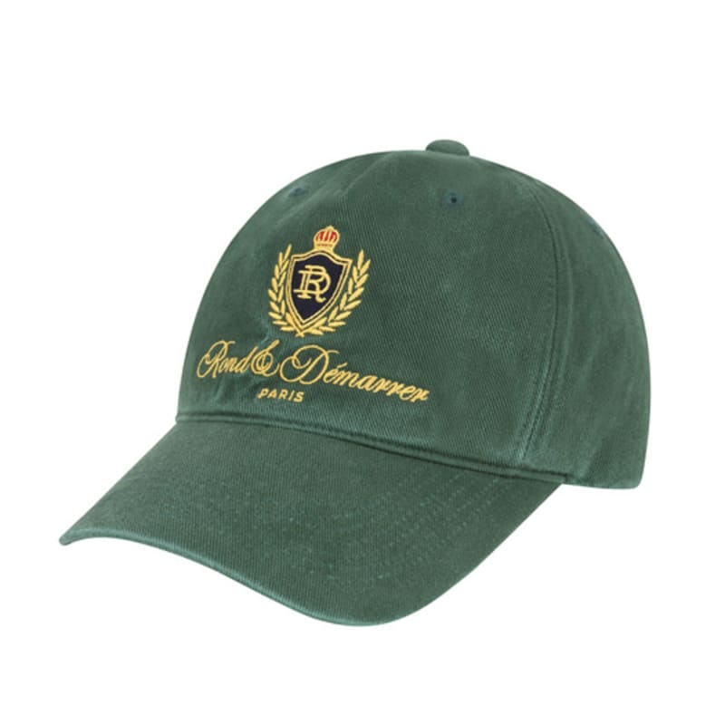 ROND&DEMARRER [Unisex] Classic Embroidered Ball Cap (Deep Green)