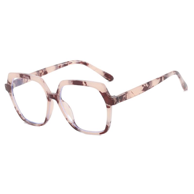 Eye Glasses Frame Fashion Casual Plain Glasses Anti Blue Light Retro Square Eyeglasses Without Degrees Colorful Frame Eyewear
