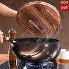 Handmade Carbon Steel Wok Pan Non Stick Stir Fry Pan for Home Cooking