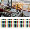 180PCS 6 Colors Breadboard Push Button Cover Round Shape ABS Plastic Push Button Cover Set Tactile Push Button Switch