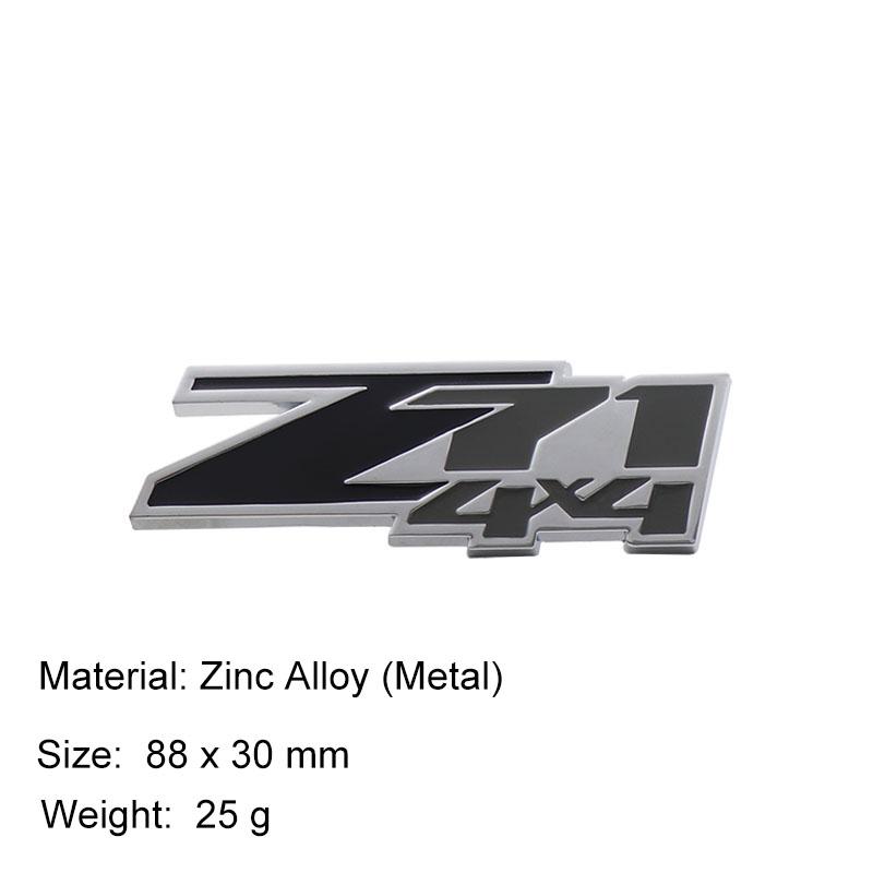 3D Premium Z71 4x4 ZL1 OFF ROAD for Z71 4x4 ZL1 Z71 OFF ROAD Car Engine Hood Fender Trunk Tail Rear Decal Emblem Badge Sticker