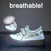Summer Flying White Shoes New Style of Female Students Mesh Breathable Board Shoes Casual Shoes