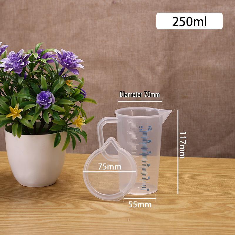 Food Grade Plastic Measuring Cup with Scale - Ideal for Milk Tea Shops & Baking, Large Capacity.