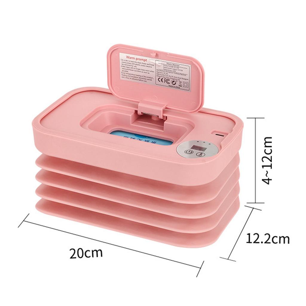Våtservettvärmare Dispenser Bärbar USB Baby Våtservettmaskin med Konstant Temperatur Intelligent Värme för Bil Hem Sovrum