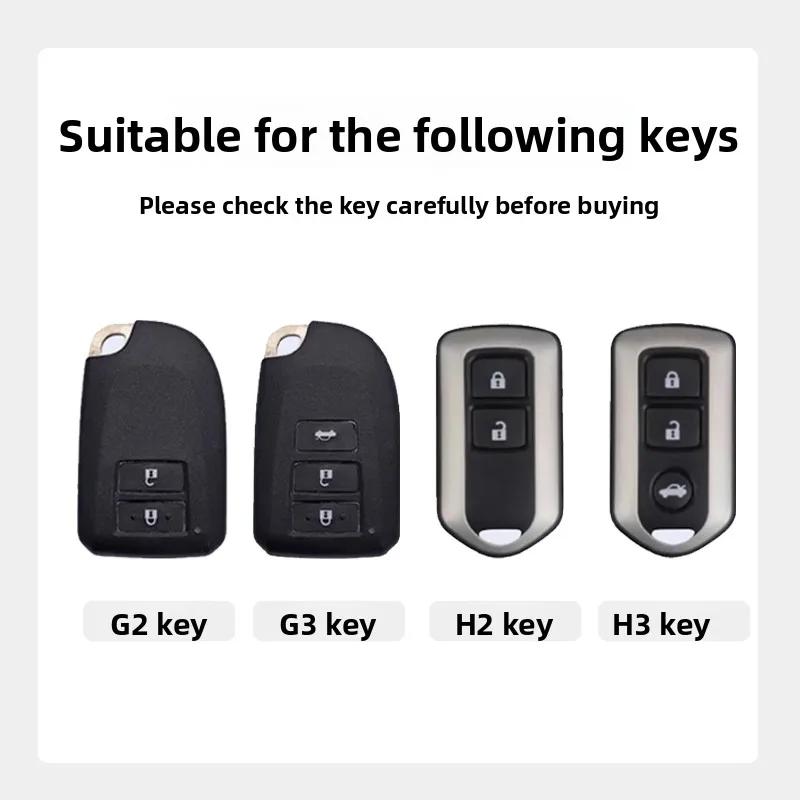 Compatible with Toyota Vios FS Key Cover for Older YARiS L, LEXI, and Yaris Models - Car Key Bag with Shell